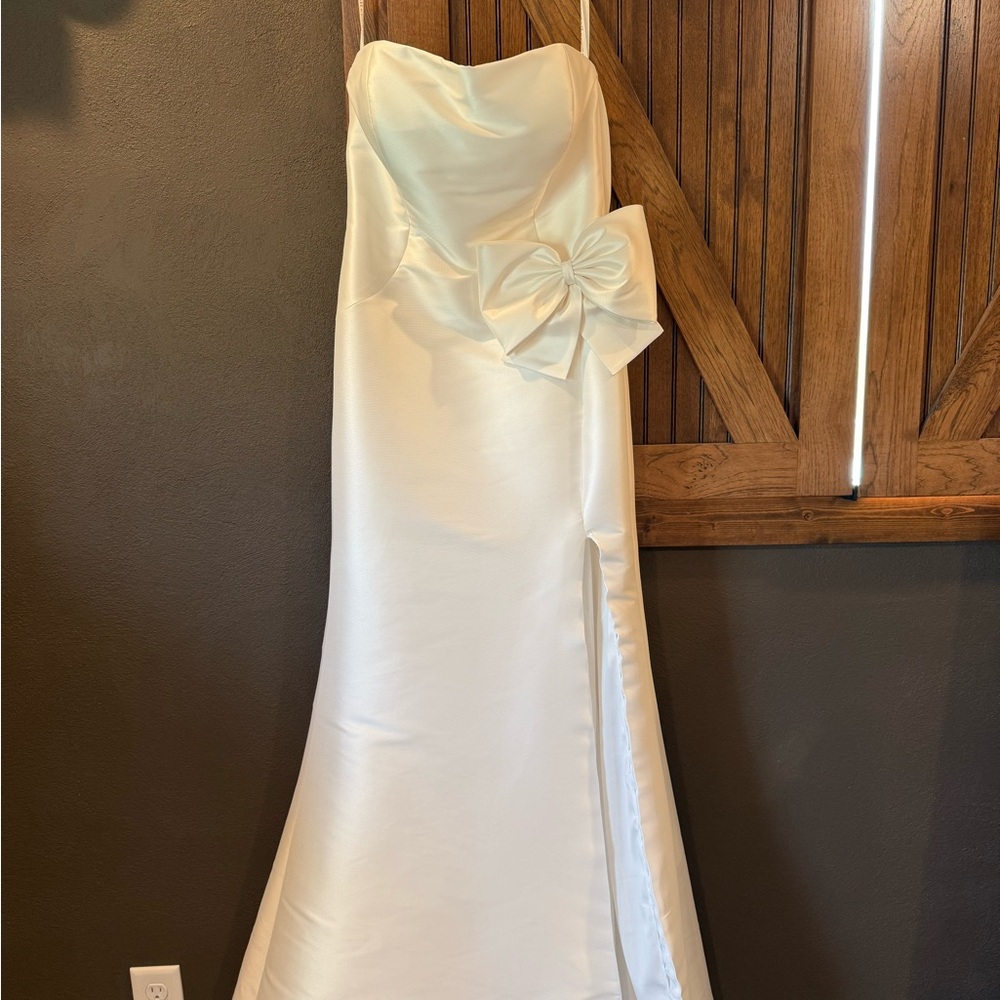 Mori Lee Black and White Floral Dress